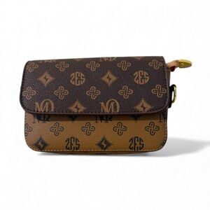 🎄 BROWN MONOGRAM CARRY/CROSSBODY BAG